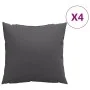 Sofa cushions 4 units in anthracite gray fabric 50x50 cm by , Cushions for chairs and sofas - Ref: Foro24-360381, Price: 42,3...