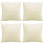 Cojines de sofá 4 unidades tela crema 50x50 cm de , Cojines para sillas y sofás - Ref: Foro24-360383, Precio: 42,36 €, Descue...