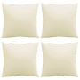Cojines de sofá 4 unidades tela crema 50x50 cm de , Cojines para sillas y sofás - Ref: Foro24-360383, Precio: 42,99 €, Descue...