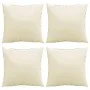 Sofakissen 4 Stück in Cremefarbenem Stoff, 60x60 cm. von , Kissen für Stühle und Sofas - Ref: Foro24-360405, Preis: 49,22 €, ...
