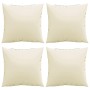 Sofakissen 4 Stück in Cremefarbenem Stoff, 60x60 cm. von , Kissen für Stühle und Sofas - Ref: Foro24-360405, Preis: 49,85 €, ...