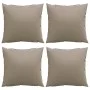 Sofa cushions 4 units in gray taupe fabric 60x60 cm by , Cushions for chairs and sofas - Ref: Foro24-360411, Price: 52,57 €, ...
