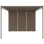 Garden gazebo with taupe gray side curtain 4x3x2.25 m by vidaXL, Tents and gazebos - Ref: Foro24-312264, Price: 229,80 €, Dis...