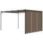 Garden gazebo with taupe gray side curtain 4x3x2.25 m by vidaXL, Tents and gazebos - Ref: Foro24-312264, Price: 229,80 €, Dis...