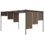 Garden gazebo with taupe gray side curtain 4x3x2.25 m by vidaXL, Tents and gazebos - Ref: Foro24-312264, Price: 229,80 €, Dis...