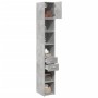 Schmaler Schrank aus grauem Beton-Ingenieurholz, 30x42,5x225 cm. von , Sideboards - Ref: Foro24-3281269, Preis: 124,75 €, Rab...