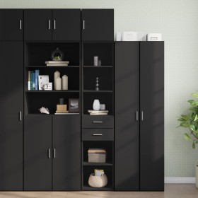Armario estrecho madera de ingeniería negro 40x42,5x225 cm de , Aparadores - Ref: Foro24-3281274, Precio: 179,62 €, Descuento: %