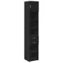 Narrow black engineered wood wardrobe 40x42.5x225 cm by , Sideboards - Ref: Foro24-3281274, Price: 176,47 €, Discount: %