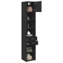 Narrow black engineered wood wardrobe 40x42.5x225 cm by , Sideboards - Ref: Foro24-3281274, Price: 176,47 €, Discount: %