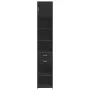 Narrow black engineered wood wardrobe 40x42.5x225 cm by , Sideboards - Ref: Foro24-3281274, Price: 176,47 €, Discount: %