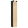 Narrow black engineered wood wardrobe 40x42.5x225 cm by , Sideboards - Ref: Foro24-3281274, Price: 176,47 €, Discount: %