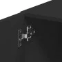 Narrow black engineered wood wardrobe 40x42.5x225 cm by , Sideboards - Ref: Foro24-3281281, Price: 172,99 €, Discount: %