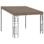 Gazebo with wall mounting taupe gray 3x3x2.5 m by vidaXL, Tents and gazebos - Ref: Foro24-312265, Price: 224,04 €, Discount: %
