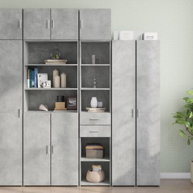 Narrow engineered wood wardrobe in gray concrete, 40x42.5x225 cm by , Sideboards - Ref: Foro24-3281276, Price: 166,94 €, Disc...
