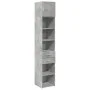 Narrow engineered wood wardrobe in gray concrete, 40x42.5x225 cm by , Sideboards - Ref: Foro24-3281276, Price: 164,33 €, Disc...
