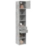 Narrow engineered wood wardrobe in gray concrete, 40x42.5x225 cm by , Sideboards - Ref: Foro24-3281276, Price: 166,94 €, Disc...