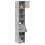 Narrow engineered wood wardrobe in gray concrete, 40x42.5x225 cm by , Sideboards - Ref: Foro24-3281276, Price: 164,33 €, Disc...
