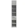 Narrow engineered wood wardrobe in gray concrete, 40x42.5x225 cm by , Sideboards - Ref: Foro24-3281276, Price: 164,33 €, Disc...