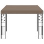 Cenador con montaje en la pared gris taupe 3x3x2,5 m de vidaXL, Carpas y cenadores - Ref: Foro24-312265, Precio: 233,63 €, De...