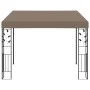 Gazebo with wall mounting taupe gray 3x3x2.5 m by vidaXL, Tents and gazebos - Ref: Foro24-312265, Price: 224,04 €, Discount: %