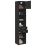 Narrow black engineered wood wardrobe 45x42.5x225 cm by , Sideboards - Ref: Foro24-3281295, Price: 167,63 €, Discount: %