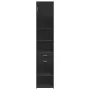 Narrow black engineered wood wardrobe 45x42.5x225 cm by , Sideboards - Ref: Foro24-3281295, Price: 165,10 €, Discount: %