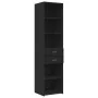 Narrow black engineered wood wardrobe 45x42.5x225 cm by , Sideboards - Ref: Foro24-3281295, Price: 165,10 €, Discount: %