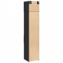 Schmaler schwarzer Schrank aus Holzwerkstoff 45x42,5x225 cm. von , Sideboards - Ref: Foro24-3281295, Preis: 167,63 €, Rabatt: %