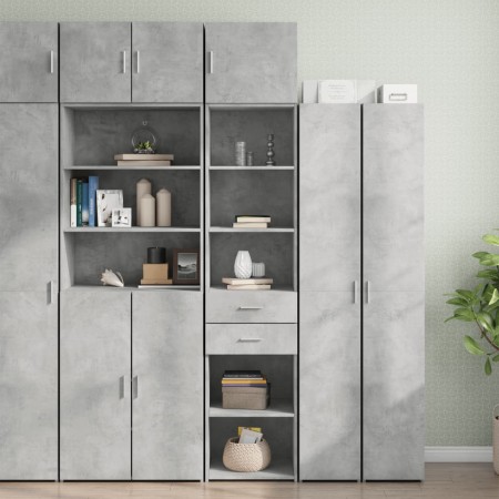 Armario estrecho madera ingeniería gris hormigón 45x42,5x225 cm de , Aparadores - Ref: Foro24-3281297, Precio: 151,95 €, Desc...