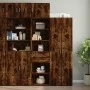Narrow smoked oak engineered wood wardrobe 50x42.5x225 cm by , Sideboards - Ref: Foro24-3281312, Price: 181,39 €, Discount: %