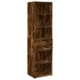 Narrow smoked oak engineered wood wardrobe 50x42.5x225 cm by , Sideboards - Ref: Foro24-3281312, Price: 181,39 €, Discount: %
