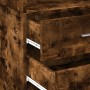 Schmaler Schrank aus geräucherter Eichen-Ingenieurholz 50x42,5x225 cm. von , Sideboards - Ref: Foro24-3281312, Preis: 184,34 ...
