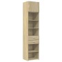 Schmaler Schrank aus Eichenholz in Sonoma-Optik, 50x42,5x225 cm. von , Sideboards - Ref: Foro24-3281310, Preis: 174,45 €, Rab...