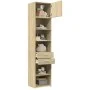 Schmaler Schrank aus Eichenholz in Sonoma-Optik, 50x42,5x225 cm. von , Sideboards - Ref: Foro24-3281310, Preis: 171,80 €, Rab...
