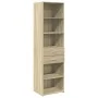 Schmaler Schrank aus Eichenholz in Sonoma-Optik, 50x42,5x225 cm. von , Sideboards - Ref: Foro24-3281310, Preis: 171,80 €, Rab...