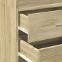 Schmaler Schrank aus Eichenholz in Sonoma-Optik, 50x42,5x225 cm. von , Sideboards - Ref: Foro24-3281310, Preis: 174,45 €, Rab...