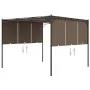 Garden gazebo with taupe gray side curtain 3x3x2.25 m by vidaXL, Tents and gazebos - Ref: Foro24-312263, Price: 222,23 €, Dis...