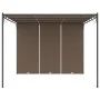 Garden gazebo with taupe gray side curtain 3x3x2.25 m by vidaXL, Tents and gazebos - Ref: Foro24-312263, Price: 222,23 €, Dis...