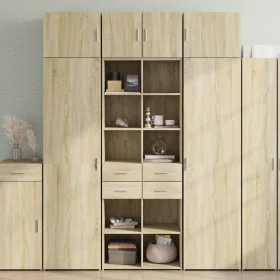 Engineered wood wardrobe in Sonoma oak, 70x42.5x225 cm by , Sideboards - Ref: Foro24-3281338, Price: 215,61 €, Discount: %