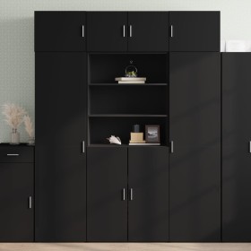Schwarzer Schrank aus Holzwerkstoff 80x42,5x225 cm von , Sideboards - Ref: Foro24-3281344, Preis: 267,24 €, Rabatt: %