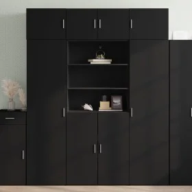 Schwarzer Schrank aus Holzwerkstoff 80x42,5x225 cm von , Sideboards - Ref: Foro24-3281344, Preis: 276,91 €, Rabatt: %