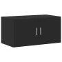 Armario de madera de ingeniería negro 80x42,5x225 cm de , Aparadores - Ref: Foro24-3281344, Precio: 262,73 €, Descuento: %