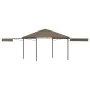 Gazebo with double extendable taupe gray roof 3x3x2.75m 180g/m² by vidaXL, Tents and gazebos - Ref: Foro24-312268, Price: 237...