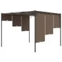 Garden gazebo with taupe gray side curtain 3x3x2.25 m by vidaXL, Tents and gazebos - Ref: Foro24-312263, Price: 222,23 €, Dis...