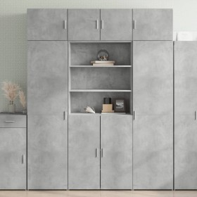 Engineered wood wardrobe in concrete grey, 80x42.5x225 cm by , Sideboards - Ref: Foro24-3281346, Price: 250,19 €, Discount: %