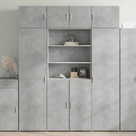 Engineered wood wardrobe in concrete grey, 80x42.5x225 cm by , Sideboards - Ref: Foro24-3281346, Price: 245,47 €, Discount: %