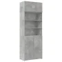 Engineered wood wardrobe in concrete grey, 80x42.5x225 cm by , Sideboards - Ref: Foro24-3281346, Price: 245,47 €, Discount: %