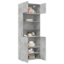 Engineered wood wardrobe in concrete grey, 80x42.5x225 cm by , Sideboards - Ref: Foro24-3281346, Price: 250,19 €, Discount: %