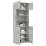 Engineered wood wardrobe in concrete grey, 80x42.5x225 cm by , Sideboards - Ref: Foro24-3281346, Price: 245,47 €, Discount: %