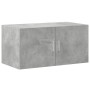 Engineered wood wardrobe in concrete grey, 80x42.5x225 cm by , Sideboards - Ref: Foro24-3281346, Price: 250,19 €, Discount: %